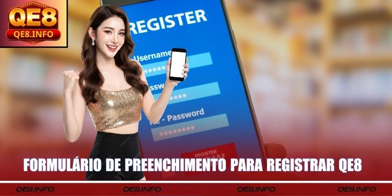 Formulário de preenchimento para Registrar QE8