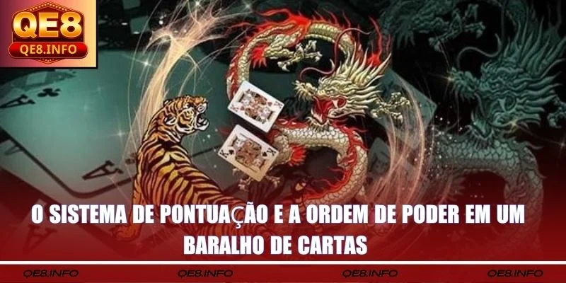 O sistema de pontuação e a ordem de poder em um baralho de cartas 