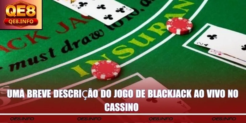 Uma breve descrição do jogo de Blackjack ao vivo no cassino 